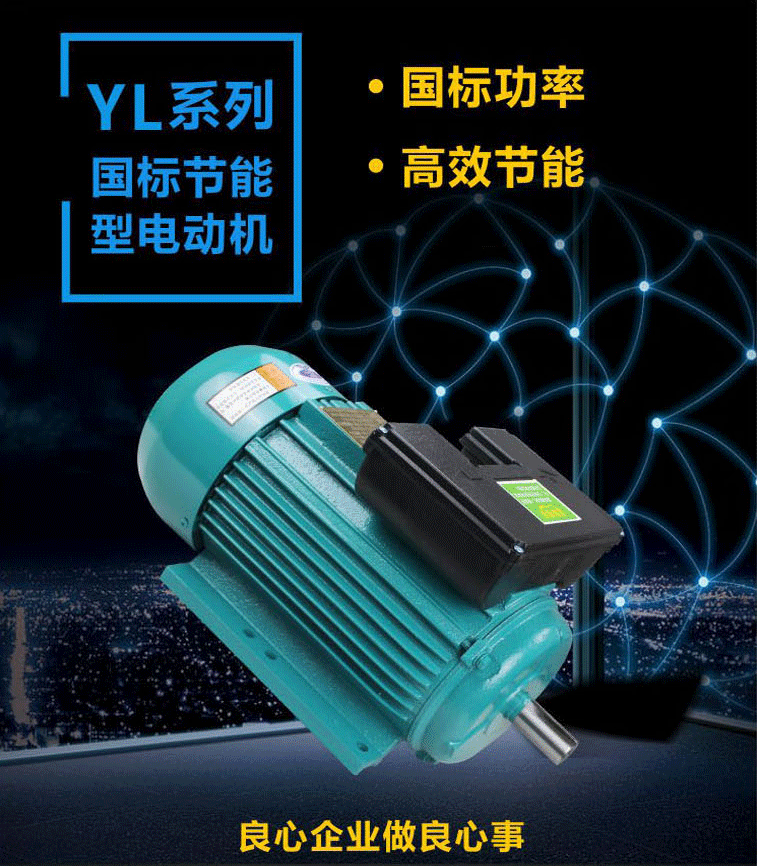 YL系列国标节能电机：国标功率、高效节能