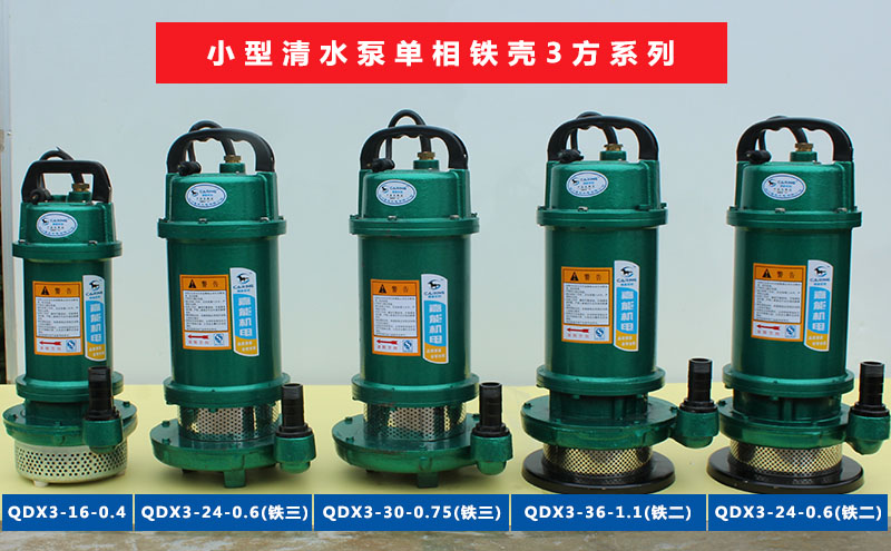 四川嘉能机电小型清水泵单相铁壳3方小流量系列