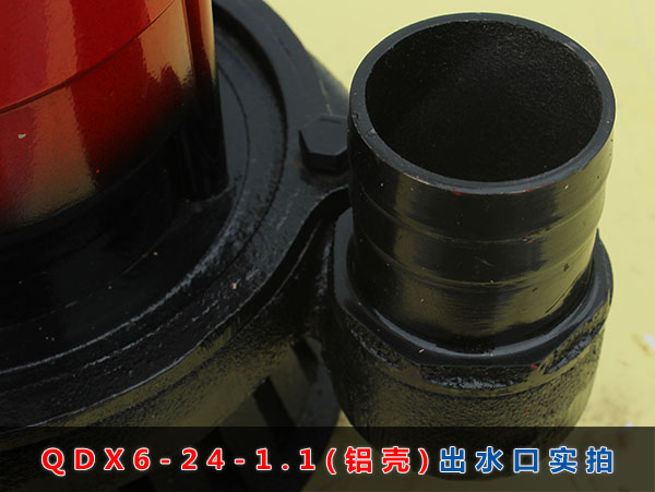 QDX6-24-1.1（铝壳）出水口实拍