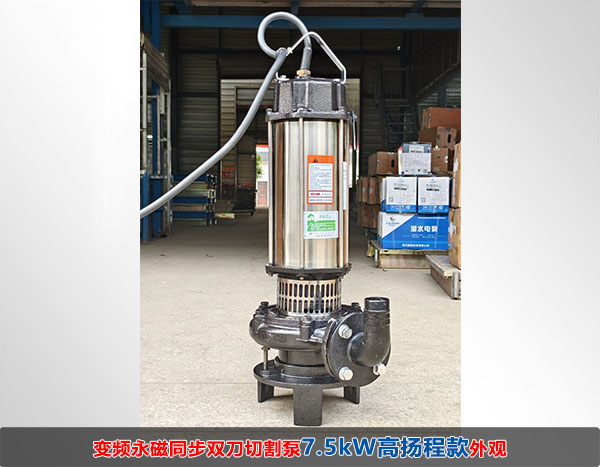 变频永磁同步双刀切割泵高扬程款(DN50)外观